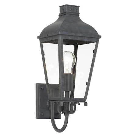 Crystorama Dumont Outdoor One Light Graphite Wall Mount DUM-9801-GE